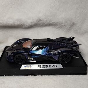 Purple And Blue Irridescent Apollo EVO Model Car 1:32